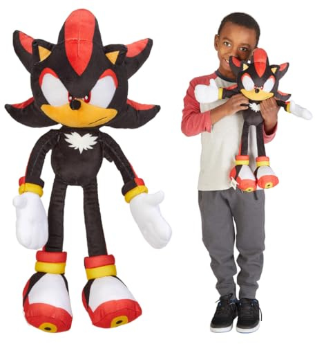 Sonic Shadow The Hedgehog Anime Kids Bedding Super Soft Plush Cuddle Pillow Buddy, One Size, (Officially Licensed Product)