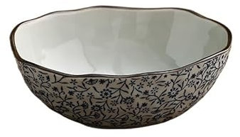 RKVXCJHDR Insalatiera sottosmalto in ceramica colorata insalatiera ovale insalatiera Home Snack Bowl Grande insalata Ciotola da portata