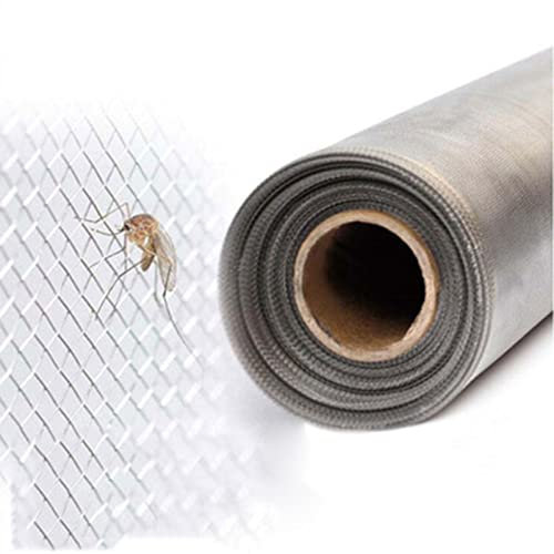 YMCIBTJJ Cubos de Cultivo de Lana de Roca con Agujeros, Alambre Tejido de Acero Inoxidable 304 para Reparar mosquiteras de Ventanas, Tela metálica Resistente a la oxidación (1 m)