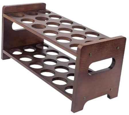 Pitycbo Huevera de Madera, Bandeja Reutilizable para Huevos, con Capacidad para 36 Huevos, 2 Niveles, Portátil, Organizador para El Hogar.