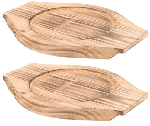 JECOMPRIS Wärmeisolationskissen 2 Stück Hitzeschutzmatte Für Grillplatte Steinschalentablett Und Bibimbap-Steinschale 8.27 X 5.91 X 0.47 in Mit Rutschfesten Gummipads Für Outdoor-Camping Und Küche