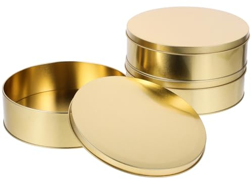 HEALEEP 3stücke Teiliges Keksdose Aus Metall Mit Deckel Runde Blechdose Für Kekse Süßigkeiten Und Snacks Langlebige Aufbewahrungsbox Für Partys Und Alltag