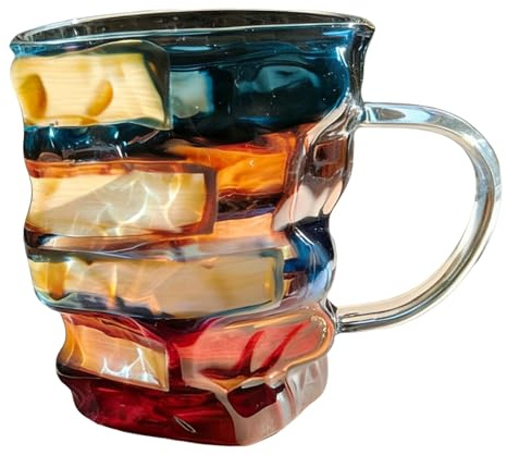 Hitburu Tazza Da Caffè In,Bicchiere In Decorazione Libro Dipinto - Da Collezione Originale, Contenitore Per Tè Latte Acqua Per Studenti Adulti E Amanti Della Letteratura