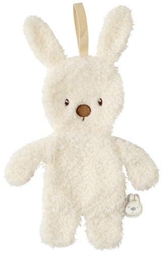 Nattou Schnuffeltuch Kaninchen, Mit Schnullerhalter, 100% Polyester, Teddy, Ecru