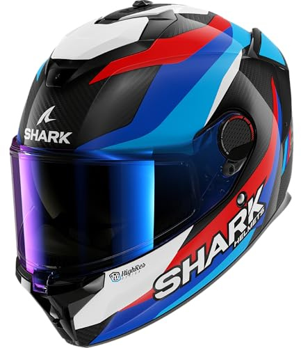 SHARK, Integraler Motorradhelm SPARTAN GT PRO CARBON GUINTOLI Carbon Blue Red DBR, M