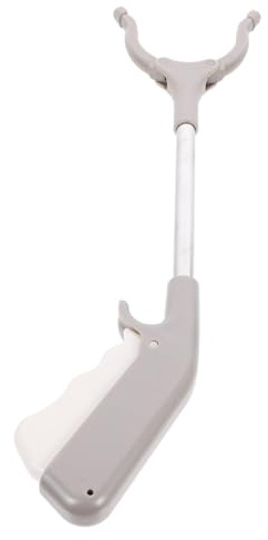 Pinza Recogedora de Basura de Acero Inoxidable Abs 2 Piezas | Mango Ergonómico Antideslizante, Diseño Reforzado y Seguro, Uso Exterior y Alcance en Zonas Altas