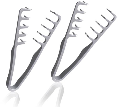 LONZIKP Peine Texturizado, Peine con Dientes Anchos, Herramienta de Estilismo para Rizos y Volumen en la Raíz del Cabello, Accesorio de Peinado para Mujeres (22,5 x 10,5 x 2,4 cm)