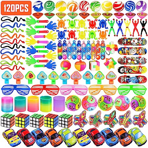 Chennyfun Party Bag Fillers for Kids, 120 PCS Bulk Party Toys | Party Favors Party Bag for Children,Game Prizes,Stocking Pinata Fillers,Classroom Rewards,Easter Gifts for Birthday Party