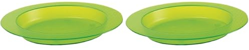 identités - Assiette à rebord ergonomique blanche (Lot de 2)