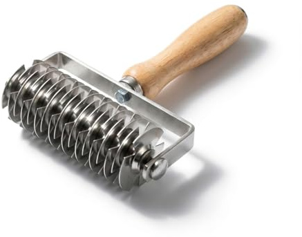Lattice Pastry Cutter, Professional Lattice Roller for Pie & Beef Wellington, Sharp Multi-Blade Dough Cutter for Even Decorative Crusts, Easy-Clean Baking Gift for Home Bakers