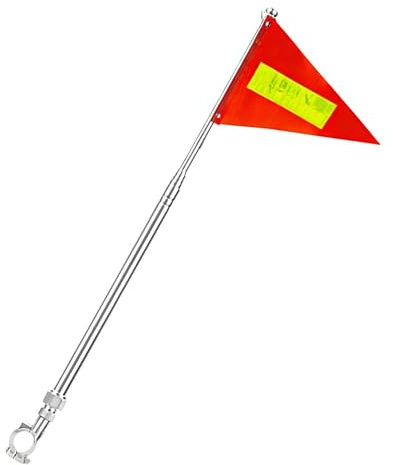 Generisch Fahrrad-Sicherheitsflagge | Hochsichtbare, ausziehbare Dekoration,Fahne mit Reflektorstreifen | für Kinder, Erwachsene, Scooter, Rollstuhl, Golfcart,