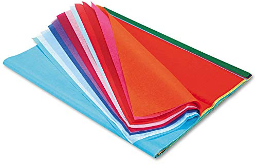scola Kreativitetsinspirerat blödande silkespapper, 20 ark, 51 x 76 cm, 20 färger, konst & hantverk, dekorativt papper, perfekt för hobbyister och professionella hantverkare, vuxna och barn