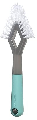 Casabella Smart Scrub kakelrengöring, grå, grå/aqua, kraftig injekteringsborste