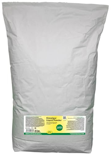 cdVet Kieselgur Liquid Powder 25 kg - Kieselalgen Puder zur Bindung von Feuchtigkeit Flohkot Milbenkot in Stall und Haushalt