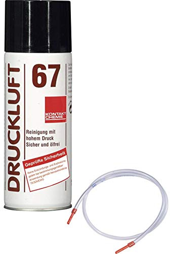 Kontakt Chemie SET bestehend aus Druckluftspray 67 400ml, nicht brennbar, inkl. Sprühschlauch