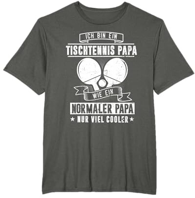 Tischtennis Papa Tischtennisspieler Tischtennisball T-Shirt