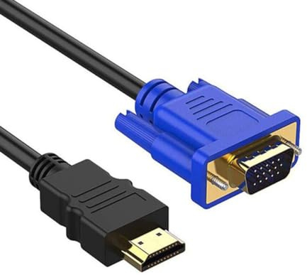 Bolwins J17S HDMI auf VGA Adapterkabel 1,8m – HDMI zu VGA Konverter für Computer, Laptop, PC, Monitor, Projektor, HDTV