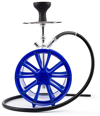 chicha 1 Tuyau Narguilé 18,5 Chicha Narguilés Prime Pneu Acrylique pour Fumeur, Bar, KTV, Club (Color : Blue)