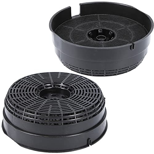 McFilter | 2x filtro a carboni attivi Ø 142 mm per cofano cucina adatto per filtro a carboni attivi Tipo58 Whirlpool 484000008782 Modello 58 / Tipo 58 AKB0001, Elica CFC380, BSH 00752620 DHZ2600