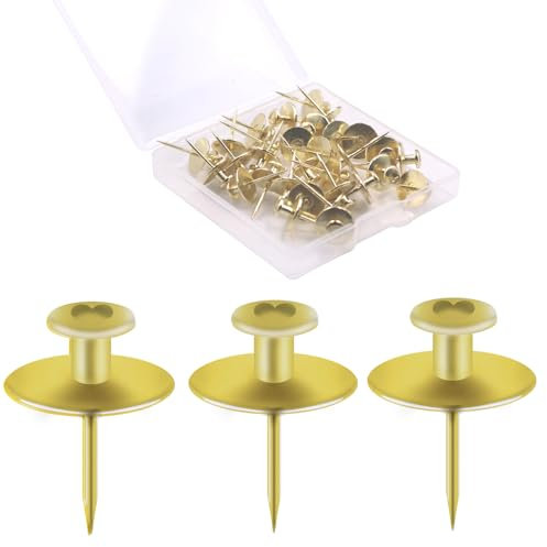 30 ganchos para colgar cuadros para paneles de yeso, clavos de doble cabeza, chinchetas para colgar en la pared, fotos, pines decorativos pequeños para tablero de corcho, decoración de fotos en casa y