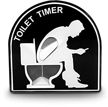 5 Minuten Toilette Sanduhr Timer, Stundenglas Kreative , Hausgarten Home Decor Spielzeug, Papa Geschenk, Lustige für Männer, Ehemann, Vatertag, Geburtstags-Gag (Stil-1)