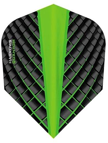 THOR-SPORTS Harrows Quantum Flights Slim/Pear/Kite/Standard in diversen Farben (Standard 1 Set, Grün)