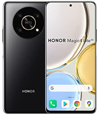 HONOR Magic4 Lite 5G Smartphone 6 + 128 GB Android 11 Mobile Phone with 48 MP Camera, 6,81” 120Hz LCD, Snapdragon 695, 66W Fast Charging with 4800mAh Battery(2 Year Warranty) (Renewed)