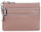 Portefeuille en Cuir véritable pour Femme avec Porte-clés, Rose foncé, Taille Unique, Pochette à Monnaie