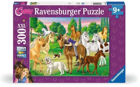 Ravensburger Puzzle Lissy und Arcado auf der Koppel - 300 XXL Teile | 300 XXL Teile Lissy Puzzle, Kinderpuzzle ab 9 Jahre, Ravensburger Qualität