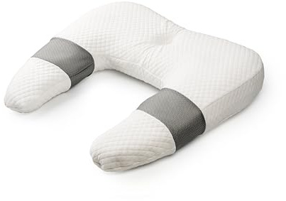 InnovaGoods® Almohada viscoelastica, Almohada ergonómica de Postura Lateral U, Disminuye la presión, Mejor Descanso en la Postura Correcta. Almohada Alivio, Descanso, relajación y Bienestar.