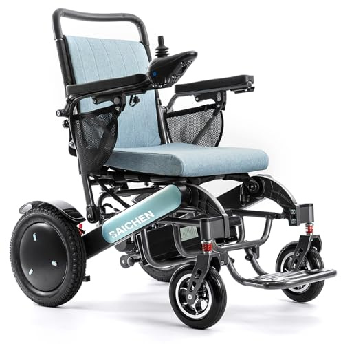 Gorssen Ultraleichter Faltbarer Elektrischer Rollstuhl, Elektro-Rollstuhl, für ältere und behinderte Menschen, Li-Ion Battery 24V 13Ah