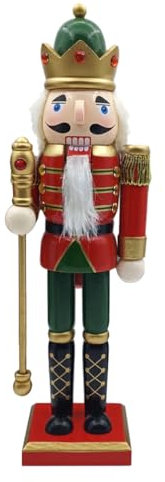 Warmhm Casse-Noisette Bois de Noël Mignon Soldat Décoratif Bois Casse-Noisette Fait Main