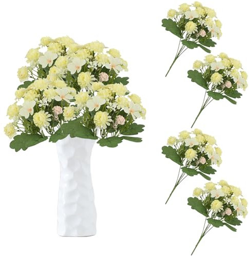 astylishome Fiori finti Artigianato Fiori Artificiali Finti Peonia Seta Ortensia Bouquet Decor Garofani Plastica Margherita Disposizioni floreali Realistiche Decorazione di nozze 3511