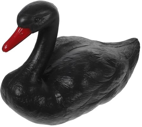 DECHOUS Realistischer Schwimmender Schwan Gartendeko Aus Langlebigem Pe-Material Wetterfeste Pool Teichdekoration Für Außenbereich Für Garten