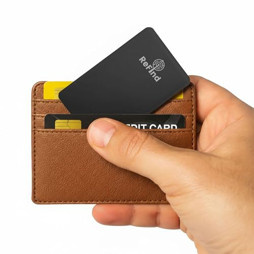 ReFind Wallet Tracker Card, Slim Smart Tag for Samsung SmartThings App | Durable Rechargeable Card Tracker for Wallets, Bags, Suitcases and Luggage, Samsung Only