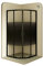 Mampara de Ducha Cuadrante Moments Of Glass Ella con Puertas Correderas, Perfiles Negros y cristal con Lineas Negras (Negro, 100x100 cm)