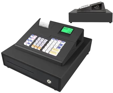 XAoSCd Caja Registradora, Caja Registradora para Tiendas Minoristas, Máquina Pos Inteligente para Supermercados con Control De Precios para Pequeñas Empresas Ecr600,