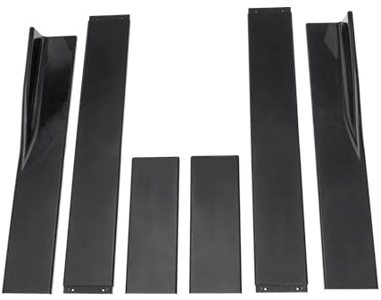 Auto Seitenschweller Für F10 F11 Für 5 Series Für 535i 528i Für M Für Sport 2011-2016 86,6“ Seitenschweller Universal Body Kit Autozubehör Auto Seitenschürze(Schwarz)