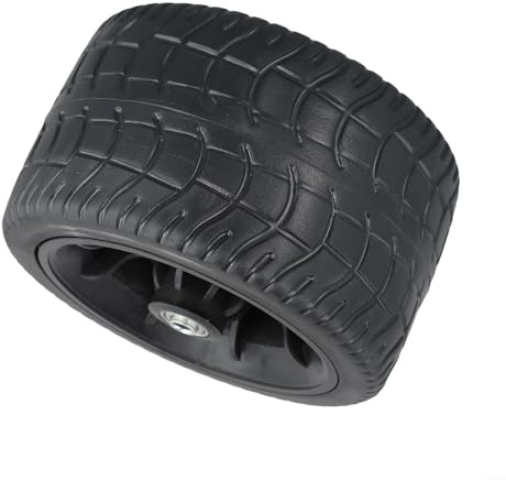 HOHOVYVY Camping Transportwagen Ersatzrad 17X10cm Gummireifen Für Bollerwagen Handwagen Schwarz