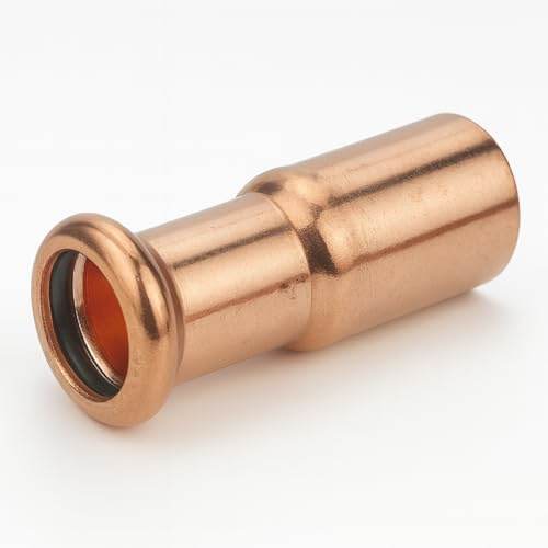Westco - Reductor de ajuste a presión de cobre de 76 x 35 mm, adaptador de tamaño de tubería de agua para conexiones de prensa seguras