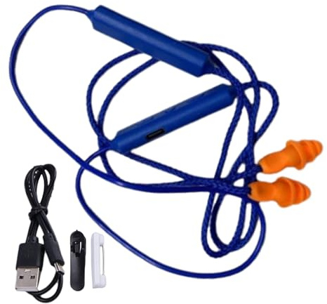 Neckband Headphones, Earplug Earbuds, 12 Hour Battery Waterproof Noise Cancelling Work Headphones, for Hearing Protection Construction Jobsite