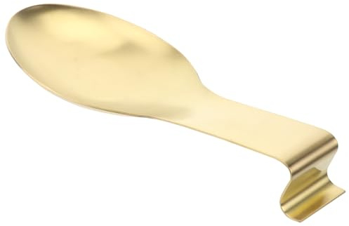 LALAFINA Porte-cuillère en Acier Inoxydable Résistant, Repose-louche Lourd Surface Lisse, Bords Polis, Support Réutilisable Cuisine et Dîner