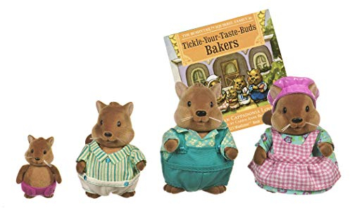 Li'l Woodzeez – Bushytails Squirrel Family Set of 4 Collectible Posable Figures with Storybook for Pretend Play Doll Fun and Creative 3+ Years