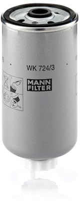 MANN-FILTER, WK 724/3 Kraftstofffilter | Für LKW, Busse, Schutz des Kraftstoffsystems, Injektorschutz, Zuverlässige Kraftstoffversorgung, Echte OE-Technologie