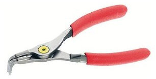 USAG 128 PN - Pinza a becchi piegati a 90° per anelli elastici esterni 01280023