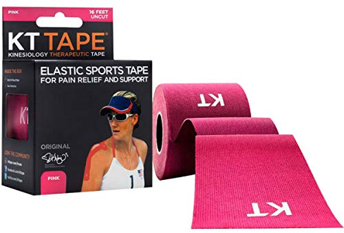 KT Tape Unisex Original Cotton Uncut Kinesiology Tape, Pink, 5 m UK