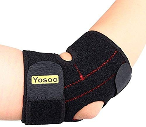 Yosoo Verstellbare Neopren Tennis Golfer Ellenbogen-Bandage Wrap Arm Halteband Band