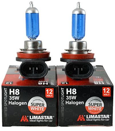 2x H8 12V 35W HALOGENLAMPE GLÜHLAMPE GLÜHBIRNE LAMPE BIRNE Original LIMASTAR XENON EFFEKT SUPER WHITE 1A