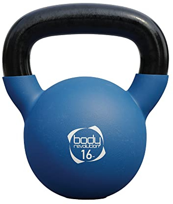 Body Revolution Neopren-kulhantel – gummibelagda kullhantlar av gjutjärn (4 kg till 20 kg)