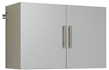 Prepac's HangUps Upper Storage Cabinet - Elegant and Spacious Wall Cabinets to Maximize Your Storage, 36 Size, Classic Light Gray Finish